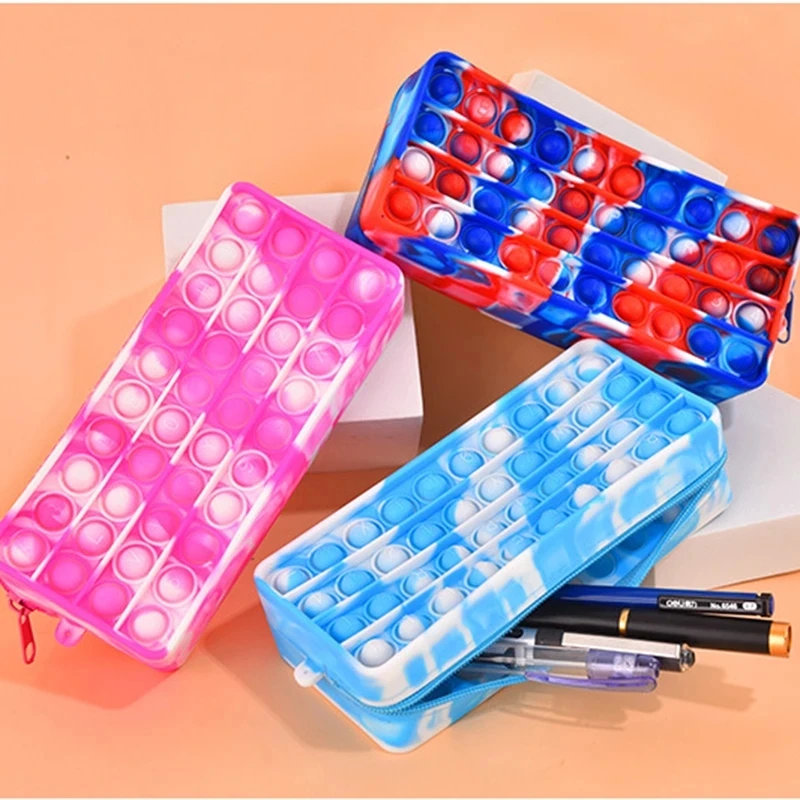 New Kids Pop Push Fidget Pencil Case Children Antistress Toys Silicone Decompression Bubble Stationery Pen Storage Bag A126
New Kids Pop Push Fidget Pencil Case Children Antistress Toys Silicone Decompression Bubble Stationery Pen Storage Bag A126