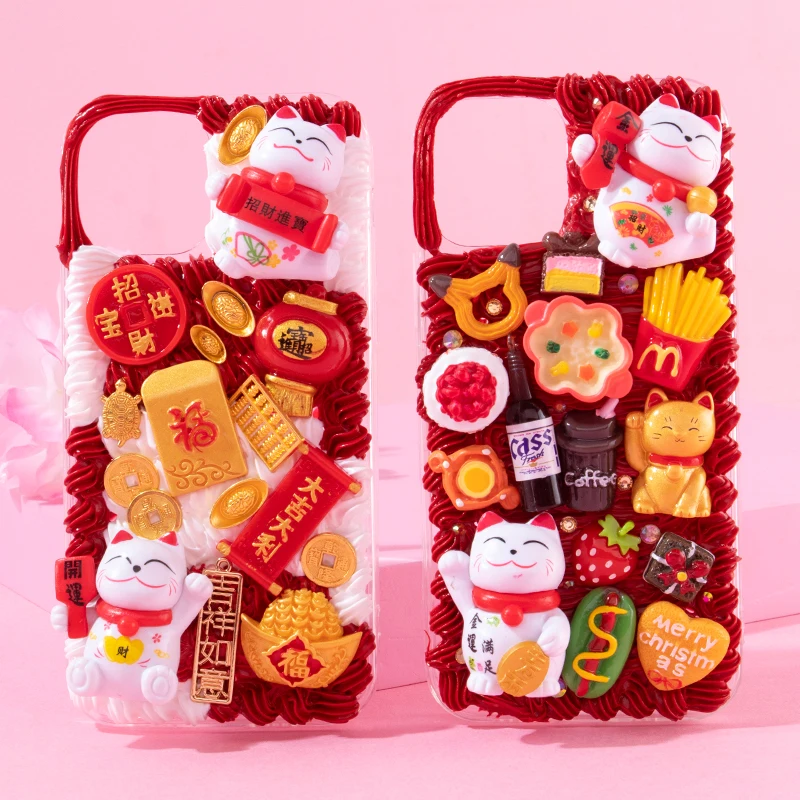 Chinese New Year Spring Festival Fortune God Cat DIY Cream Glue Phone Case For iPhone 7 8 Plus X XS XR 11 12 13 Pro Max
Chinese New Year Spring Festival Fortune God Cat DIY Cream Glue Phone Case For iPhone 7 8 Plus X XS XR 11 12 13 Pro Max