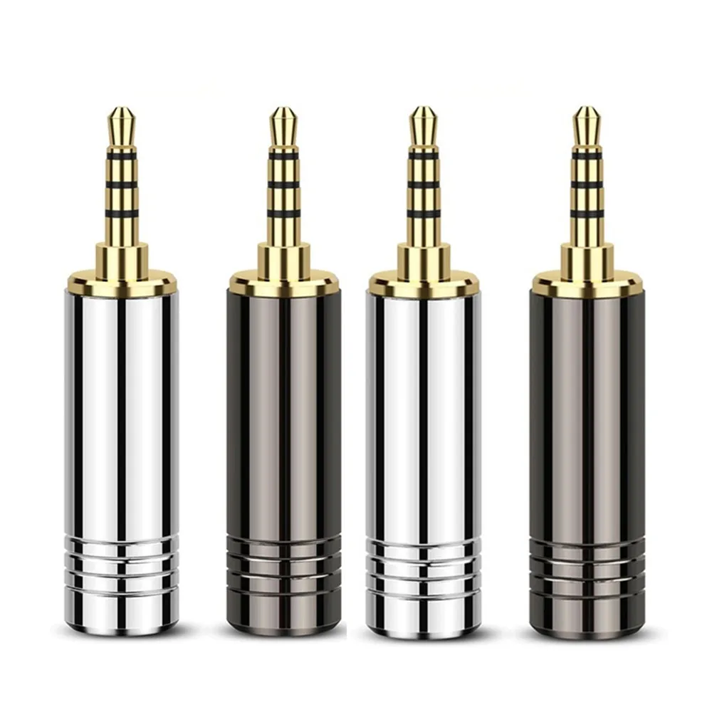 30PCS 2.5mm 4 Pole Stereo Audio Bright Aluminum Alloy Shell Wire Connector For Headphone Adapter With Steps Earphone Plug DIY
30PCS 2.5mm 4 Pole Stereo Audio Bright Aluminum Alloy Shell Wire Connector For Headphone Adapter With Steps Earphone Plug DIY