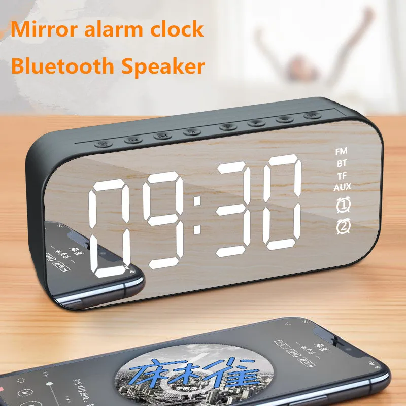 New Arrival Mini Portable Wireless Bluetooth Speaker Small Alarm Clock Voice Broadcast The Card Instert Vehicular Audio System
New Arrival Mini Portable Wireless Bluetooth Speaker Small Alarm Clock Voice Broadcast The Card Instert Vehicular Audio System