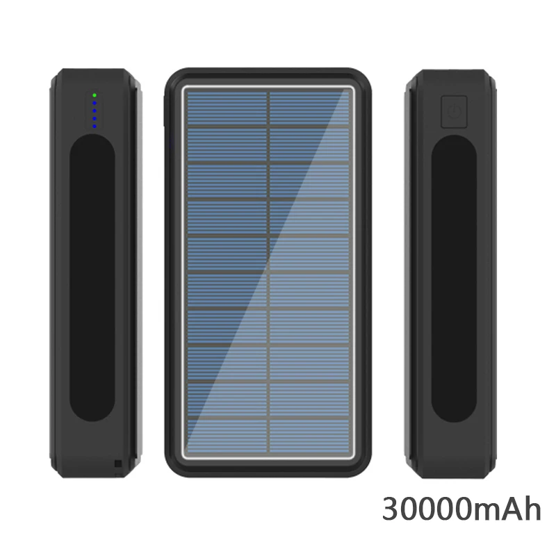 Hot 30000mAh Solar Power Bank 4 USB powerbank External Battery Portable Charging with LED Light 3 input For Mobile Phone
Hot 30000mAh Solar Power Bank 4 USB powerbank External Battery Portable Charging with LED Light 3 input For Mobile Phone
