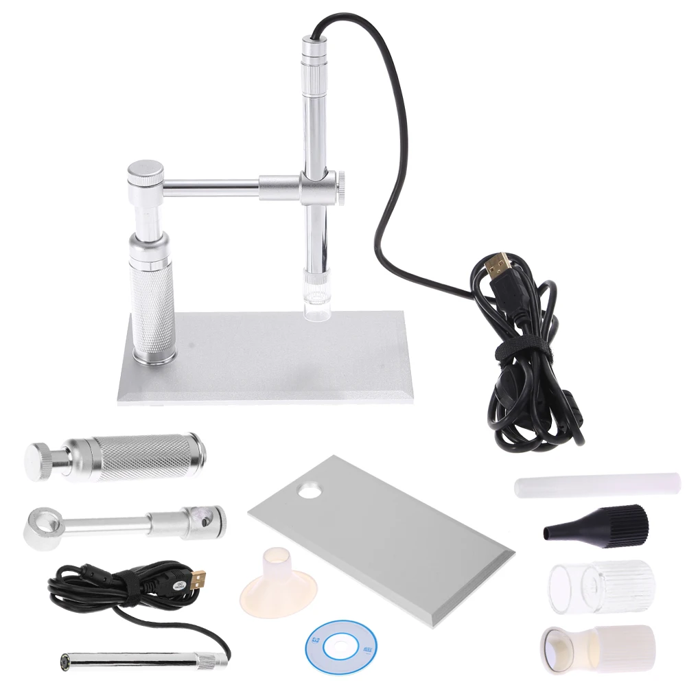2MP USB Digital Microscope 500x 8 LED Camera Stand Microscopy CMOS Sensor 2 Megapixel Light Source 8 LED Control Wheel Adjust
2MP USB Digital Microscope 500x 8 LED Camera Stand Microscopy CMOS Sensor 2 Megapixel Light Source 8 LED Control Wheel Adjust