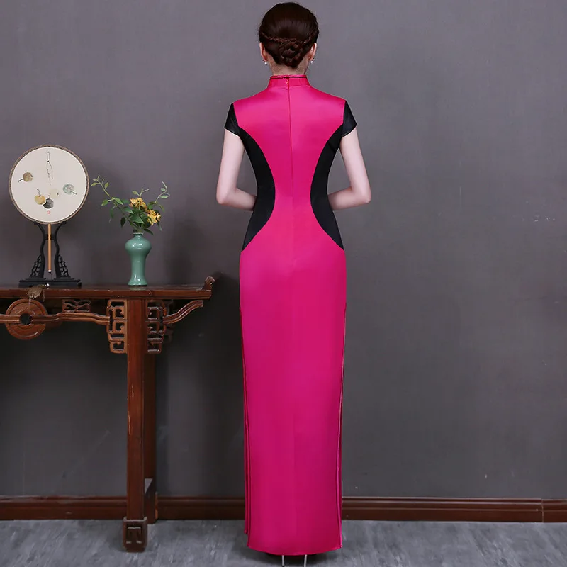 S-5XL Womens Long Cheongsam Vintage Chinese style Mandarin Collar Dress Rayon Qipao Slim Party Dresses Button Vestido Plus Size
S-5XL Womens Long Cheongsam Vintage Chinese style Mandarin Collar Dress Rayon Qipao Slim Party Dresses Button Vestido Plus Size