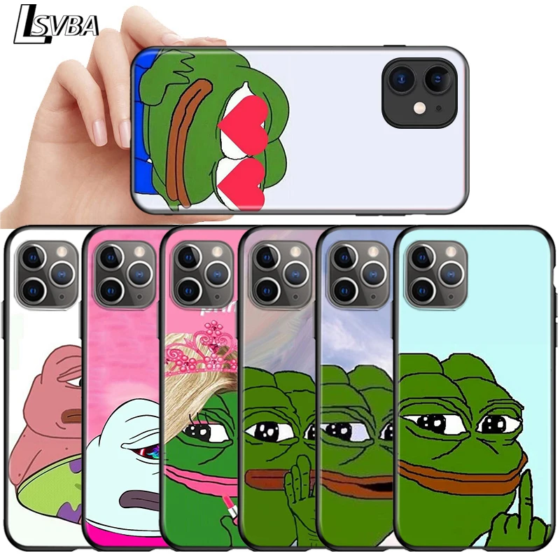 Cute Frog Meme Animal funny For Apple iPhone 12 11 Pro Max mini XS Max XR X 8 7 6 6S Plus 5S SE 2020 Soft Black Phone Case
Cute Frog Meme Animal funny For Apple iPhone 12 11 Pro Max mini XS Max XR X 8 7 6 6S Plus 5S SE 2020 Soft Black Phone Case