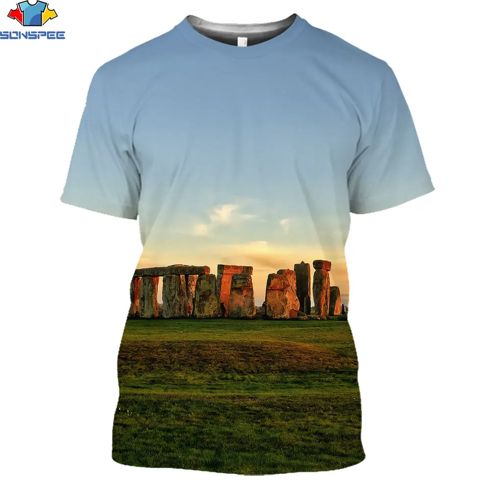 SONSPEE 3D Steppe Stonehenge T-shirt 2021 summer Unisex Casual Short Sleeve Men 3D style Street Wear Pullover Clothing
SONSPEE 3D Steppe Stonehenge T-shirt 2021 summer Unisex Casual Short Sleeve Men 3D style Street Wear Pullover Clothing
