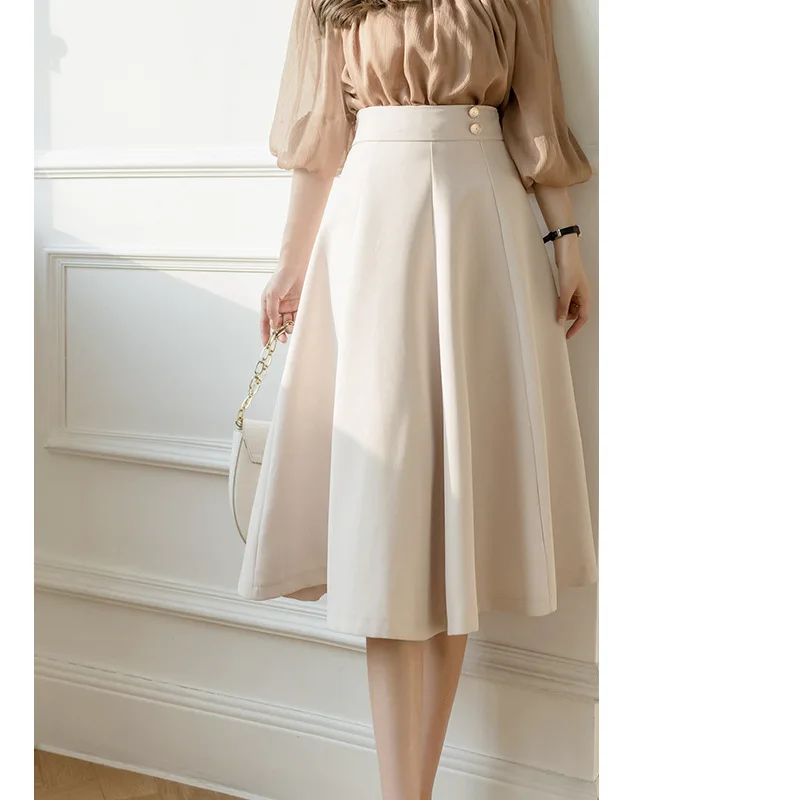 A-line Skirts Woman High Waist Casual Streetwear Work Wear Office Ladies Skirt Midi Retro Korean Style Faldas Femme OL
A-line Skirts Woman High Waist Casual Streetwear Work Wear Office Ladies Skirt Midi Retro Korean Style Faldas Femme OL