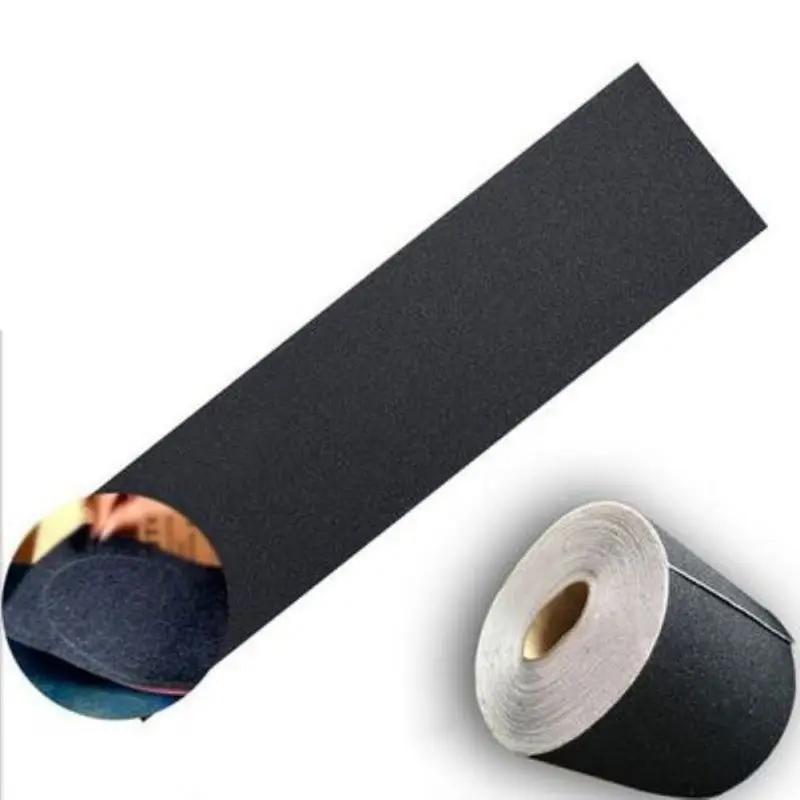 

110 см * 25 см скейтборд наждачная бумага профессиональный черный скейтборд палуба наждачная бумага ручка лента