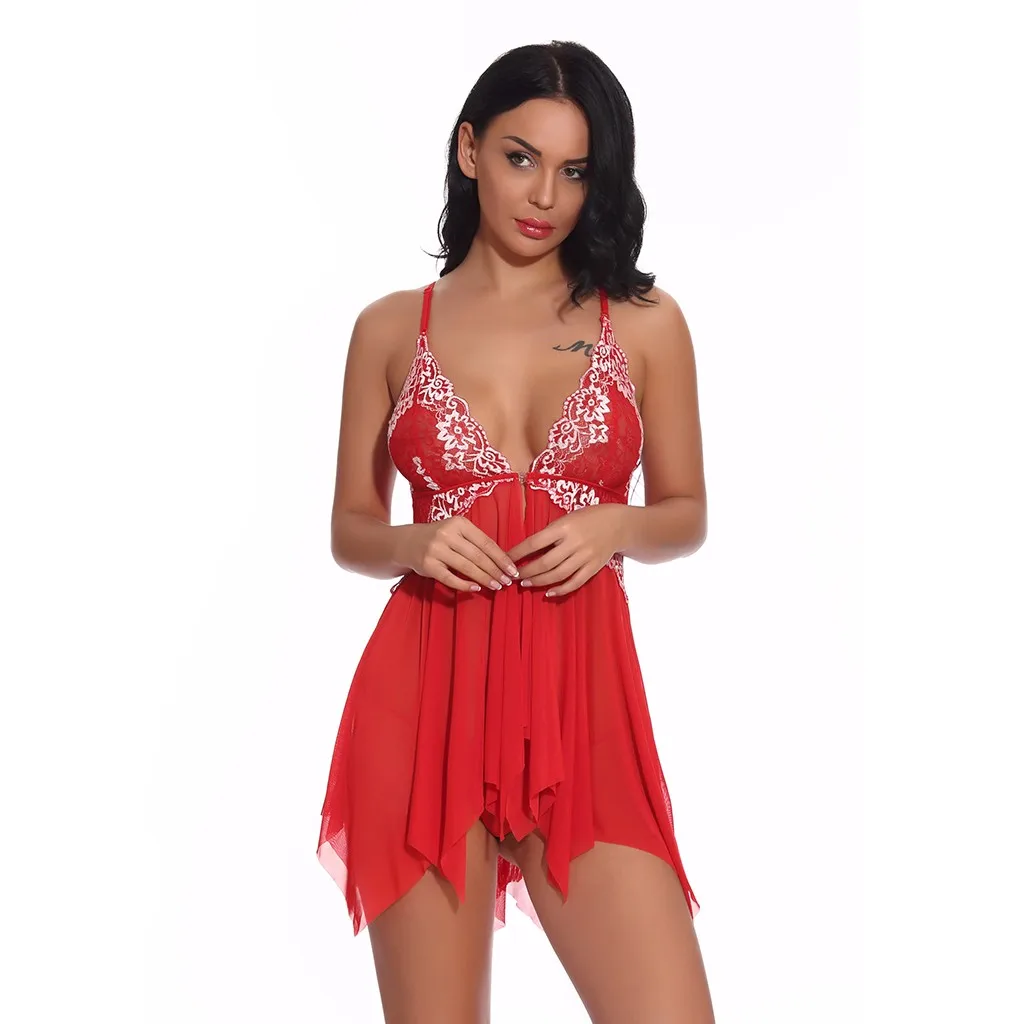 MIRAHB Sexy Erotic Lingerie for Women Front Closure Babydoll Lace V Neck Mesh Sleepwear Female Underwear bielizna erotyczna
MIRAHB Sexy Erotic Lingerie for Women Front Closure Babydoll Lace V Neck Mesh Sleepwear Female Underwear bielizna erotyczna