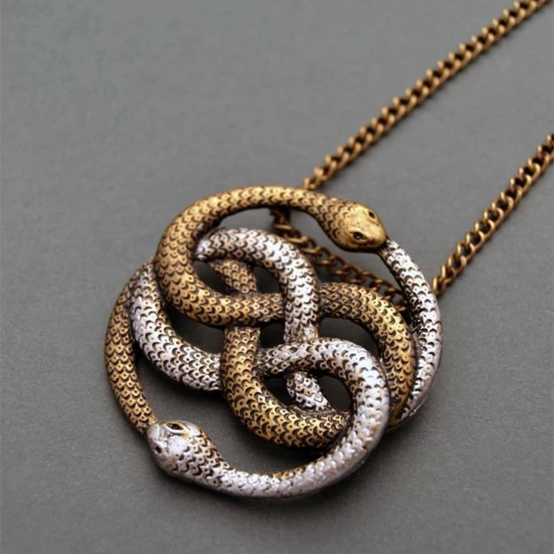 Fashion Auryn Infinite Snake Pendant Necklace Party Jewelry Gold Snake Knot Ouroboros Statement Chain Necklaces for Women Men
Fashion Auryn Infinite Snake Pendant Necklace Party Jewelry Gold Snake Knot Ouroboros Statement Chain Necklaces for Women Men