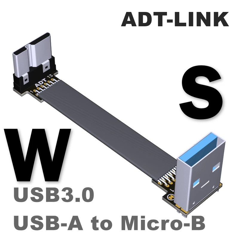 ADT USB3.0 штекер-гнездо, светильник свет и тонкая линия, тип A на микро-B, двойной угол освещения S1/2-W
ADT USB3.0 штекер-гнездо, светильник свет и тонкая линия, тип A на микро-B, двойной угол освещения S1/2-W