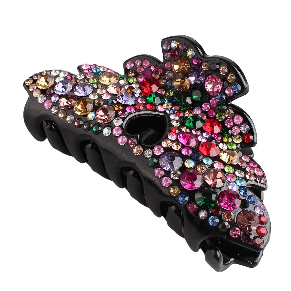New Style Full Rhinestone Hair Clips Women Colorful Hair Claw Shining Crystal Ladies Headwear Top Quality Hair Accessories
New Style Full Rhinestone Hair Clips Women Colorful Hair Claw Shining Crystal Ladies Headwear Top Quality Hair Accessories