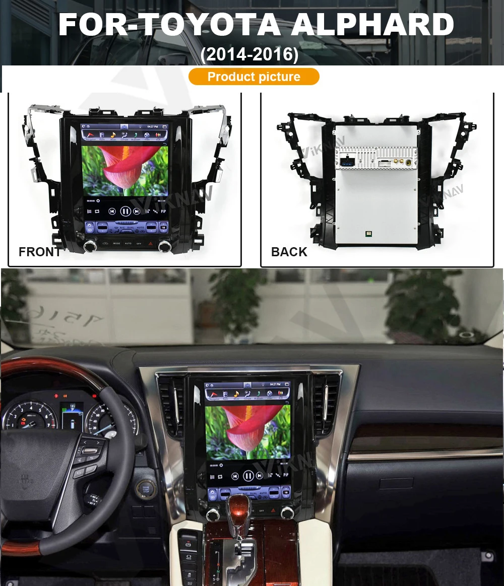 Автомагнитола на платформе Android с вертикальным экраном, DVD-плеером, GPS-навигацией для Toyota Alphard 2014-2016, GPS, мультимедийный плеер в стиле Tesla
Автомагнитола на платформе Android с вертикальным экраном, DVD-плеером, GPS-навигацией для Toyota Alphard 2014-2016, GPS, мультимедийный плеер в стиле Tesla