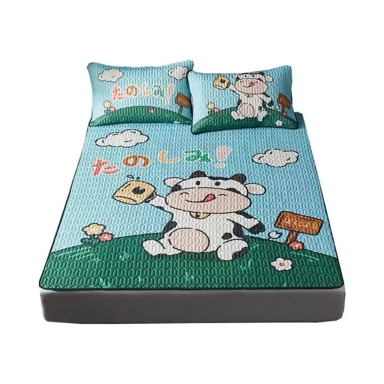 LaTeX Three-Piece Set of Summer Sleeping Mat Cool Silk Large Flower Cartoon Wash Folded Summer Ice Silk Soft Seat
LaTeX Three-Piece Set of Summer Sleeping Mat Cool Silk Large Flower Cartoon Wash Folded Summer Ice Silk Soft Seat