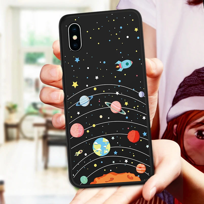 ASINA силиконовый чехол для iPhone XS Max стильная футболка с изображением персонажей