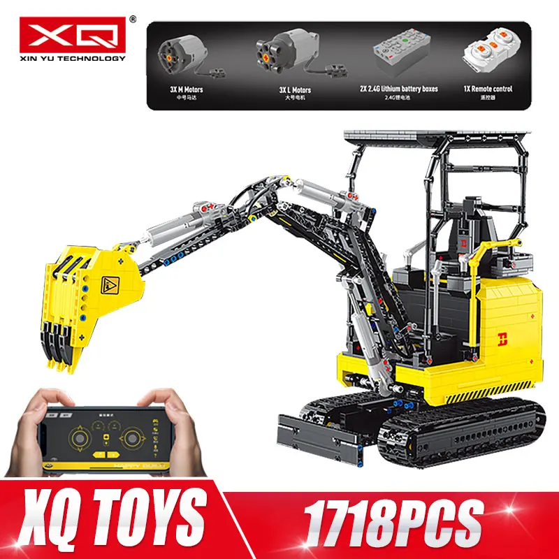 HB 22006 APP RC Control Excavator Building Block Brick Assembly Engineering Motorized High-Tech Car Toys Kids Christmas Gift 
HB 22006 APP RC Control Excavator Building Block Brick Assembly Engineering Motorized High-Tech Car Toys Kids Christmas Gift