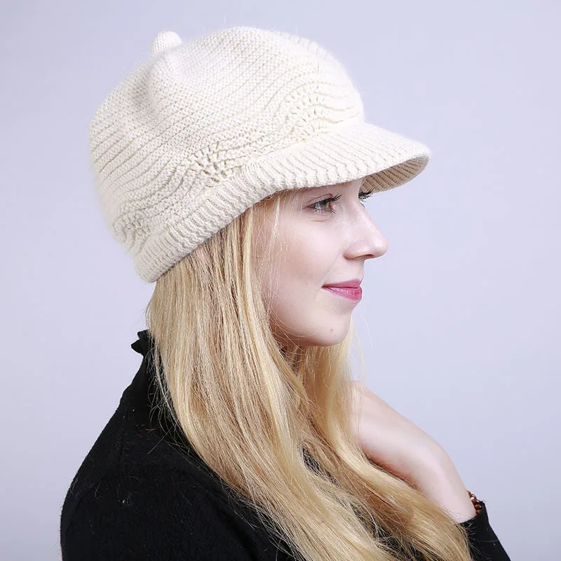 

Зимняя вязаная шапка женская, зимние шапки для женщин, вязаные женские шапочки для девочек головные уборы Skullies шапки капот роковой Snapback шерсть теплая шапка 2021