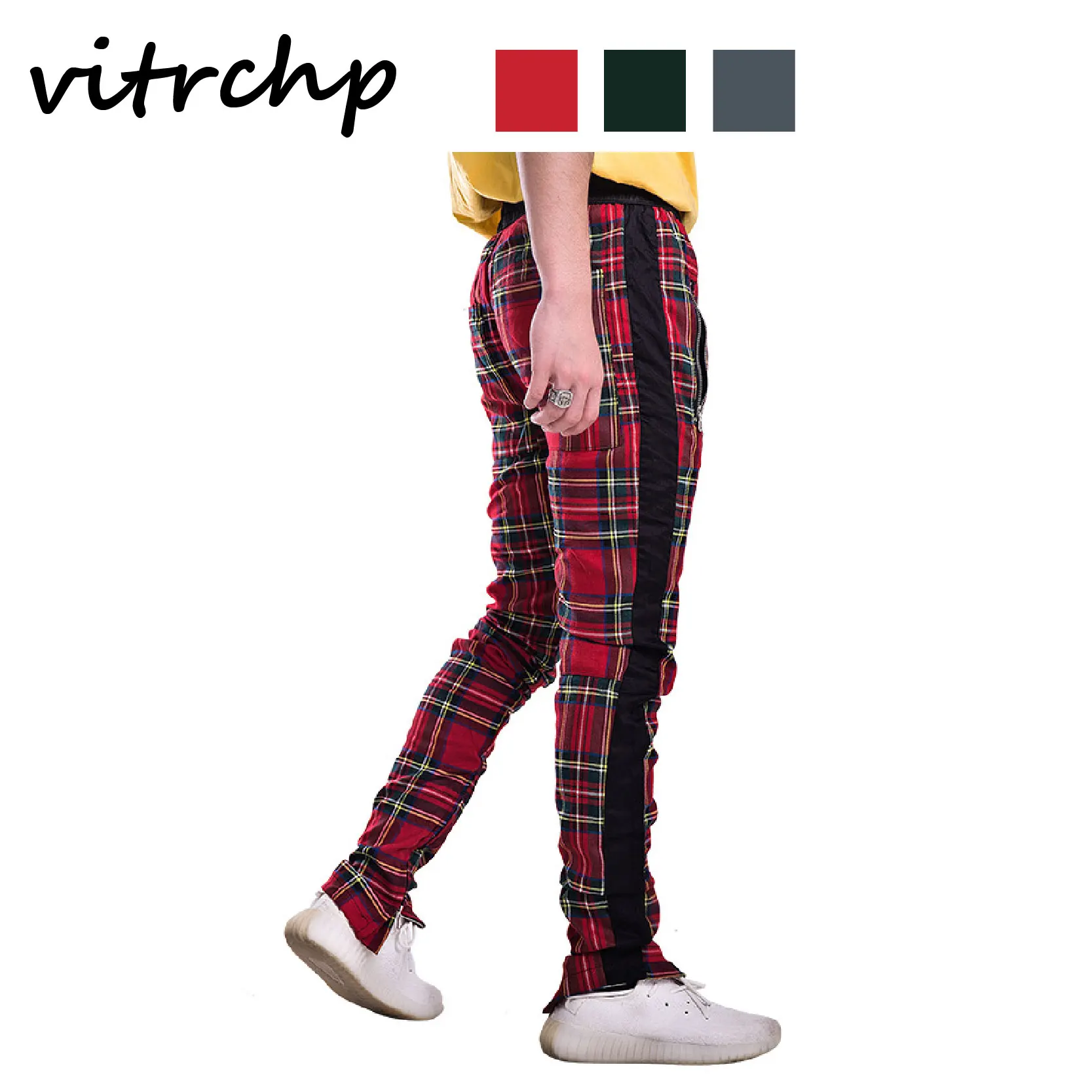 VITRCHP 2021 Men's Trousers New Arrival Outdoor Leisure Brand Hip Hop Streetwear Zipper Slim Casul Elastic Waist Male Trousers
VITRCHP 2021 Men's Trousers New Arrival Outdoor Leisure Brand Hip Hop Streetwear Zipper Slim Casul Elastic Waist Male Trousers