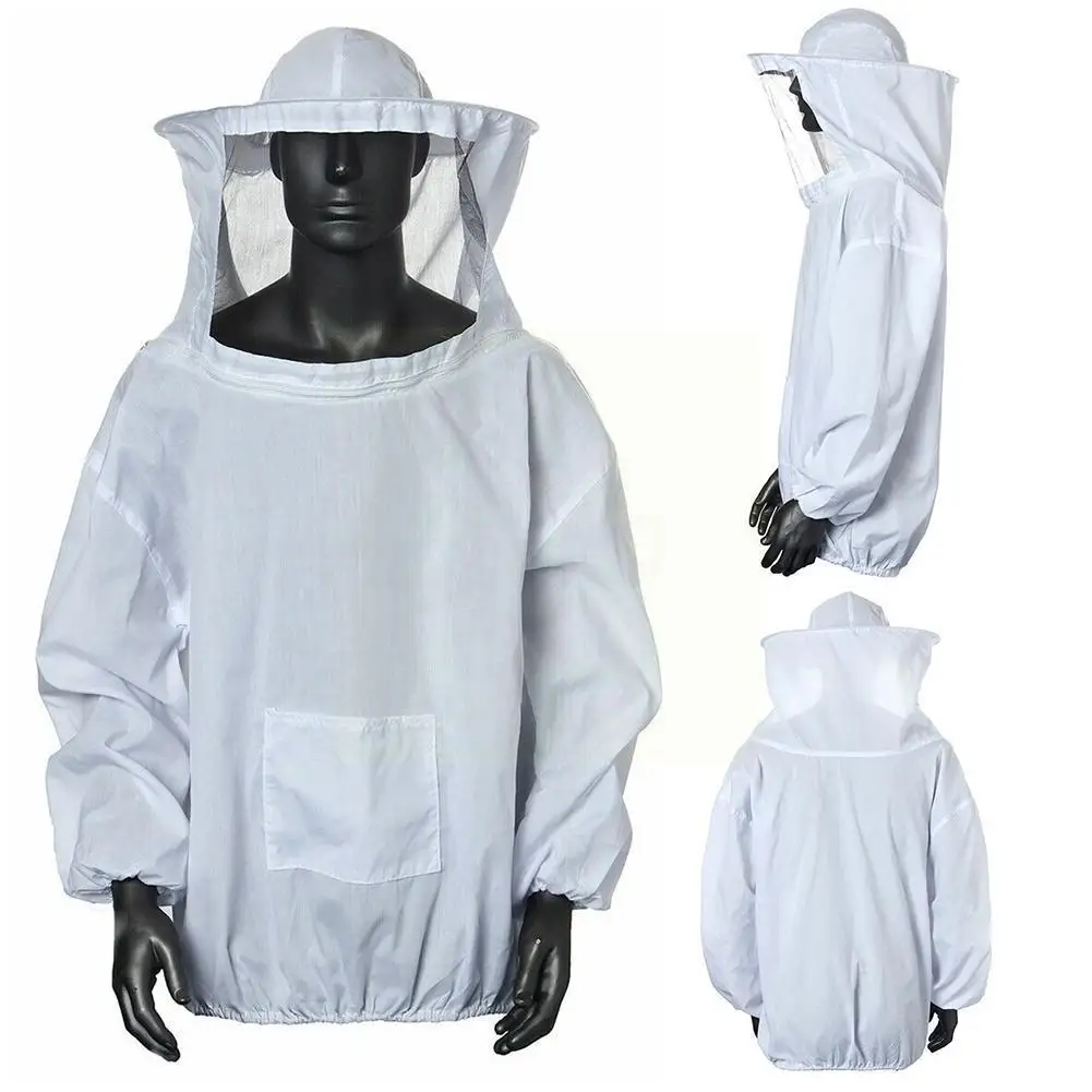 Protective Beekeeping Jacket Veil Smock Equipment Bee Suit Keeping Sleeve Hat M1F3
Protective Beekeeping Jacket Veil Smock Equipment Bee Suit Keeping Sleeve Hat M1F3
