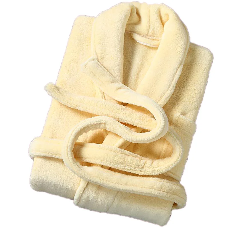 2021 Combed cotton coral fleece pajamas Economic general five-star hotel bathrobe unisex velvet pajama homewear for women men 
2021 Combed cotton coral fleece pajamas Economic general five-star hotel bathrobe unisex velvet pajama homewear for women men