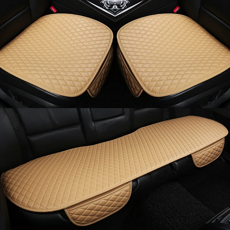 Car Seat Covers Universal PU Leather Cover Four Seasons Automobiles Cushion Auto Interior Accessories Mat Protector | Автомобили и