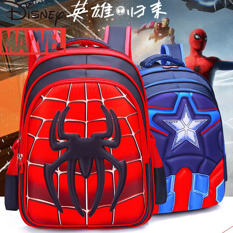 

Школьный рюкзак для детей, детский рюкзак с героями Marvel, Мстители, Капитан Америка, Человек-паук