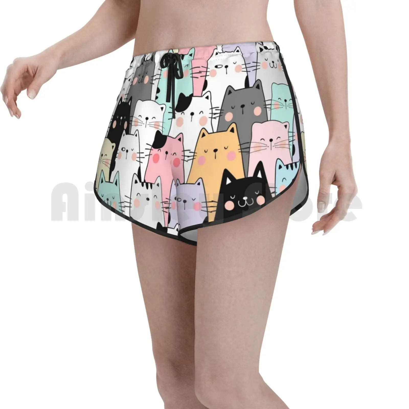 Suspicious And Happy Cats Swim Shorts Women Beach Shorts Cat Kitty Black Cat Pattern Animal Pet Cat Lover Black And
Suspicious And Happy Cats Swim Shorts Women Beach Shorts Cat Kitty Black Cat Pattern Animal Pet Cat Lover Black And