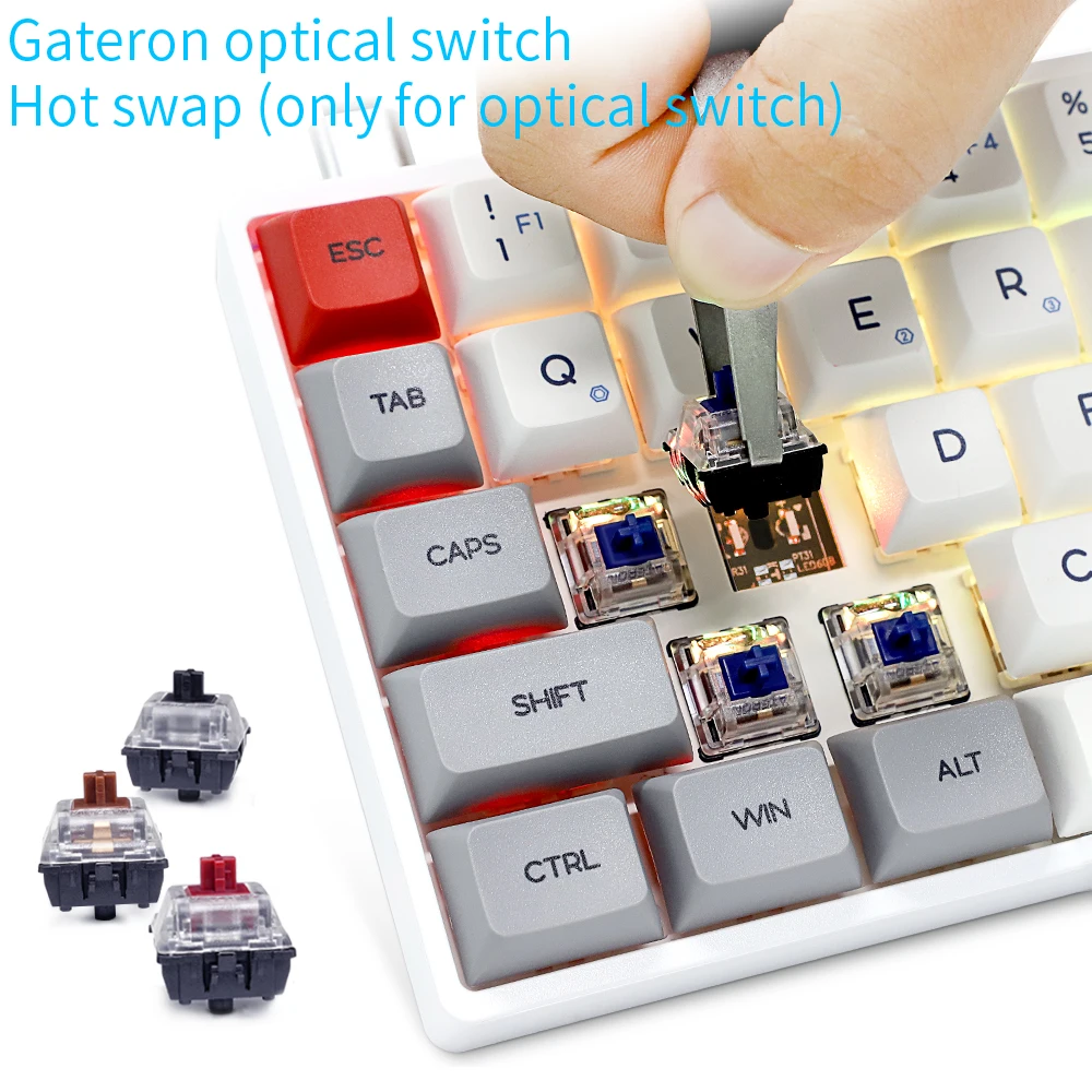 SKYLOONG SK71S Bluetooth Mechanical Keyboard Brown Keycap For Desktop Laptop Tablet Teclado Gamer RGB Backlit Wireless Keyboard 
SKYLOONG SK71S Bluetooth Mechanical Keyboard Brown Keycap For Desktop Laptop Tablet Teclado Gamer RGB Backlit Wireless Keyboard