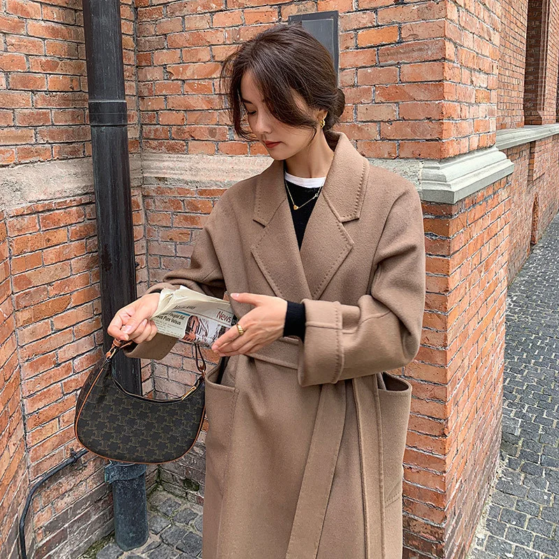2021 women's new loose wool coat camel classic double-sided tweed women's coat hand sewn wool
2021 women's new loose wool coat camel classic double-sided tweed women's coat hand sewn wool