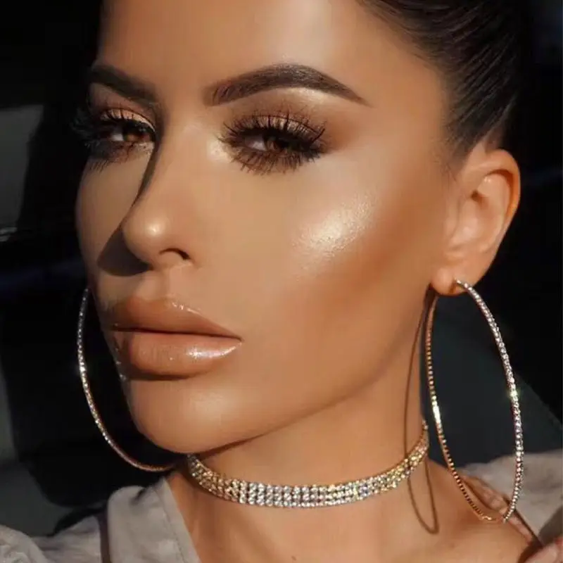 European and American fashion exaggerated Big Round Earrings shiny Rhinestone exquisite crystal earrings girl party accessories
European and American fashion exaggerated Big Round Earrings shiny Rhinestone exquisite crystal earrings girl party accessories