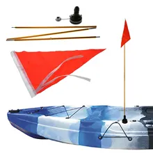 Kayak Safety Flag Canoes Paddle Boards Fishing Boat Foldable Flag