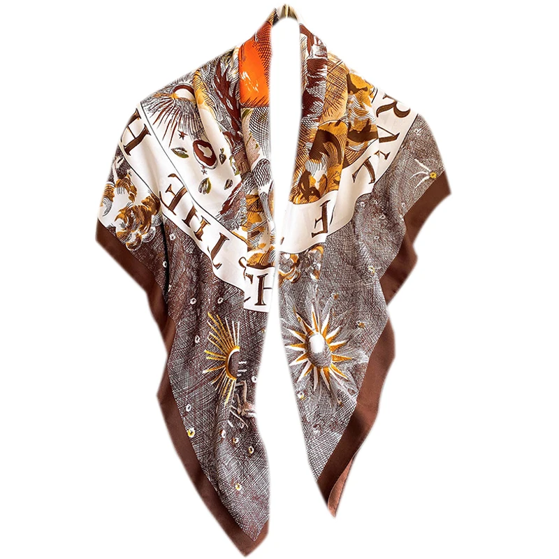 90*90 Silk Satin Scarf Women Print Square Scarves Office Ladies Shawl Muslim Hijab Handkerchief Foulard Echarpe Warm Neckerchief
90*90 Silk Satin Scarf Women Print Square Scarves Office Ladies Shawl Muslim Hijab Handkerchief Foulard Echarpe Warm Neckerchief