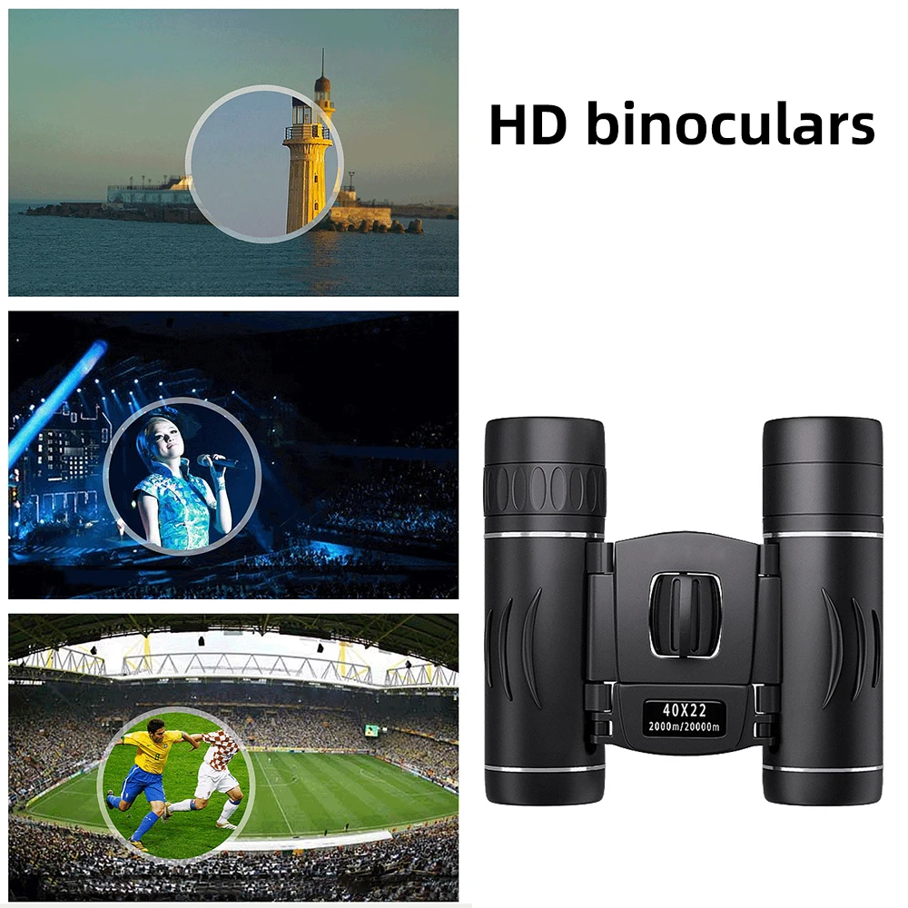 40x22 Binoculars High Power HD Mobile Telescope Portable Binoculars Telescope for Hunting Sports Outdoor Camping Travel 
40x22 Binoculars High Power HD Mobile Telescope Portable Binoculars Telescope for Hunting Sports Outdoor Camping Travel