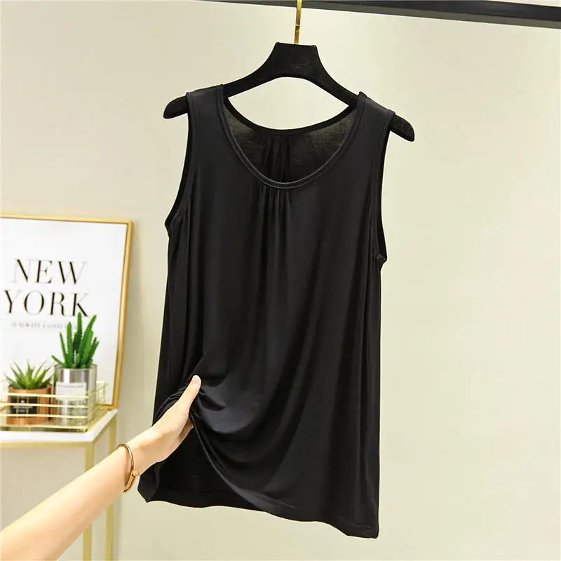 Summer Shirt Blouse Women Clothes Loose Modal Sleeveless Ladies Tops Mujer Streetwear Solid Plus Size Blusas Feminina 6XL Q4338
Summer Shirt Blouse Women Clothes Loose Modal Sleeveless Ladies Tops Mujer Streetwear Solid Plus Size Blusas Feminina 6XL Q4338