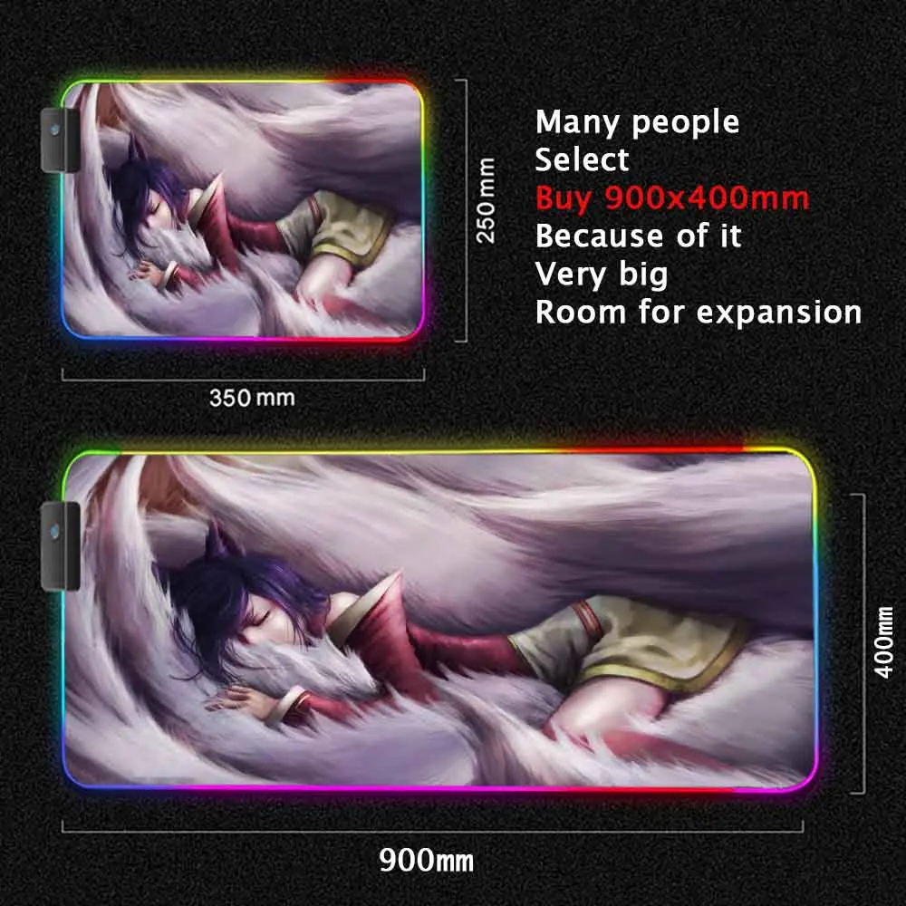 LED RGB Gaming Mouse Pad KDA Akali Anime Rubber Mousepad Non-slip Locking Edge Gamer Keyboard Desk Mat Backlight for Laptop Mat
LED RGB Gaming Mouse Pad KDA Akali Anime Rubber Mousepad Non-slip Locking Edge Gamer Keyboard Desk Mat Backlight for Laptop Mat