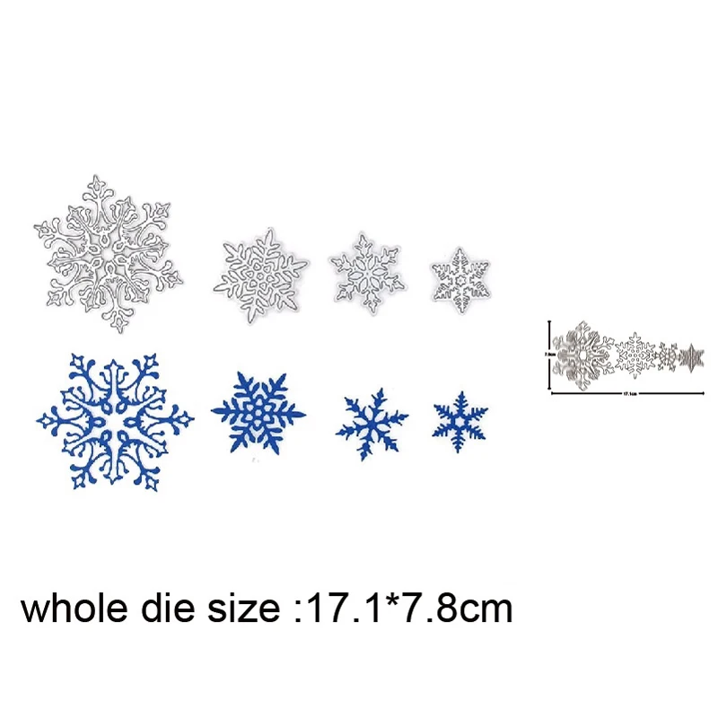 Christmas dies 4pcs Snowflake Metal Cutting Dies for DIY Scrapbooking die cut Embossing Album Card Making Stencils dies Template
Christmas dies 4pcs Snowflake Metal Cutting Dies for DIY Scrapbooking die cut Embossing Album Card Making Stencils dies Template