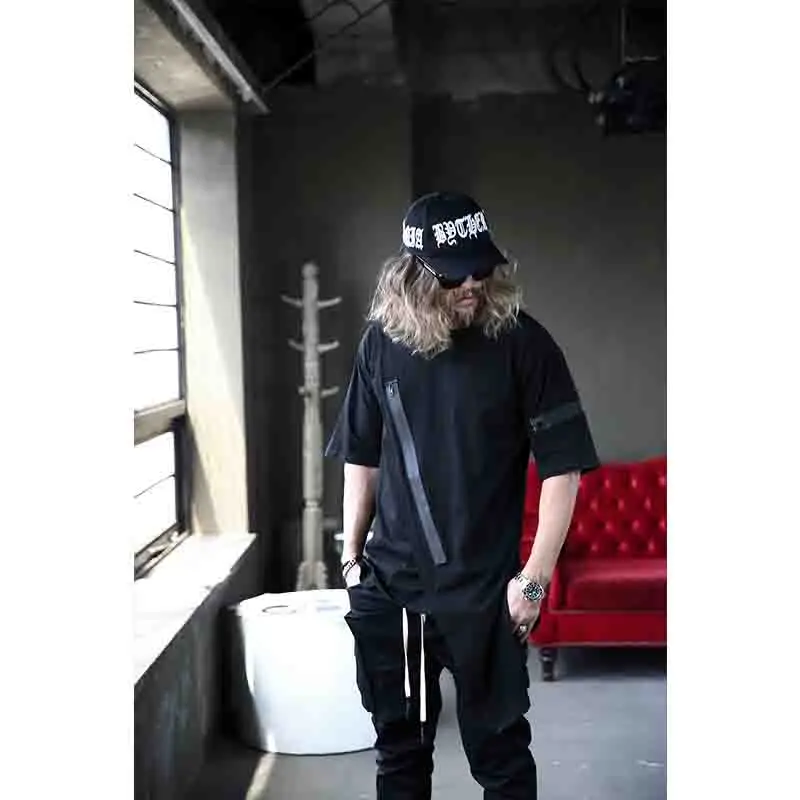 Korean men's summer new asymmetric zipper loose trend Casual Short Sleeve T-Shirt Large Size Youth versatile
Korean men's summer new asymmetric zipper loose trend Casual Short Sleeve T-Shirt Large Size Youth versatile