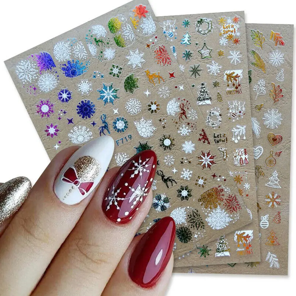 DIY маникюр зима Рождество переводные наклейки 3D Рождественские наклейки для ногтей снежинки
DIY маникюр зима Рождество переводные наклейки 3D Рождественские наклейки для ногтей снежинки