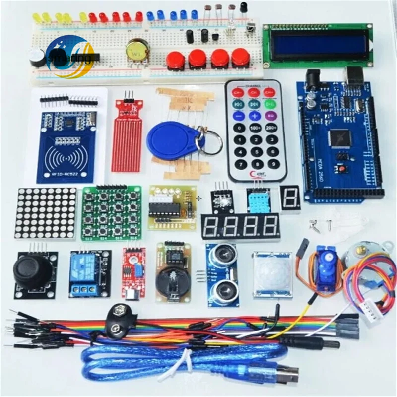 

Arduino Mega 2560 R3 Starter Kit Motor Servo Rfid Ultrasonic Ranging Relay Lcd Diy Kit