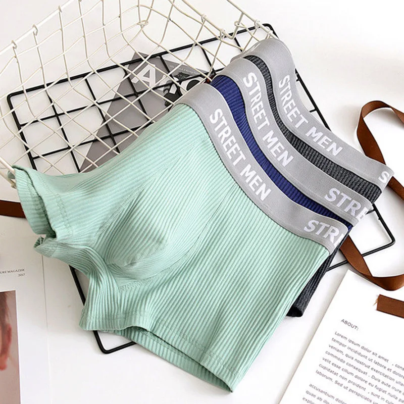 Ins Street Boxing Men Cotton Boxer Underwear Pure Cotton Breathable Youth Thread Size Sexy Man Seamless U Convex Underpant
Ins Street Boxing Men Cotton Boxer Underwear Pure Cotton Breathable Youth Thread Size Sexy Man Seamless U Convex Underpant