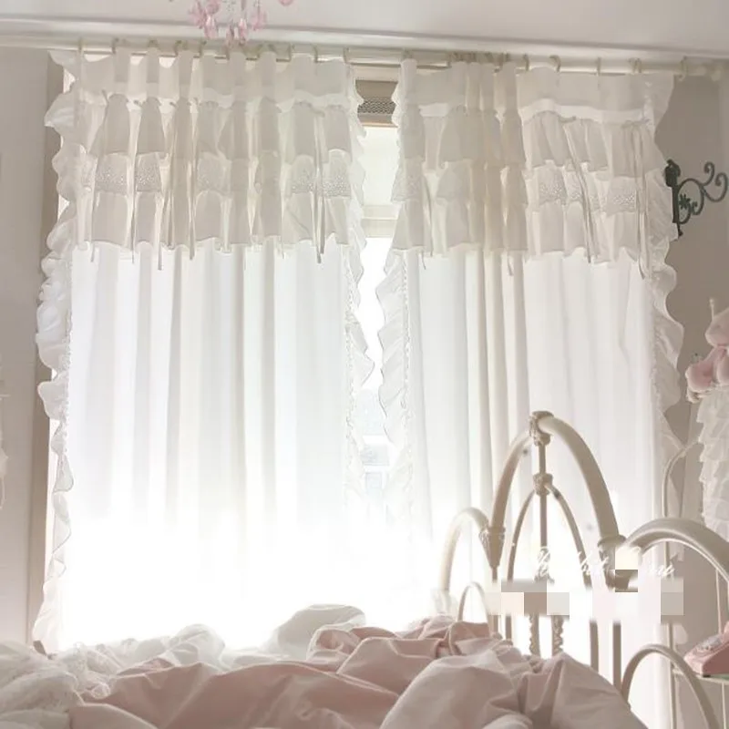 Korean princess lace cake layers ruffles pure cotton semi-shade partition window curtains the study room living room bedroom YW
Korean princess lace cake layers ruffles pure cotton semi-shade partition window curtains the study room living room bedroom YW