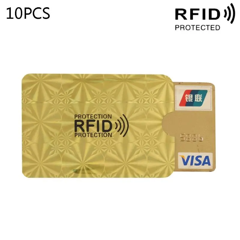 Защитный чехол для банковских карт с RFID-защитой от кражи 10 шт. | Багаж и сумки