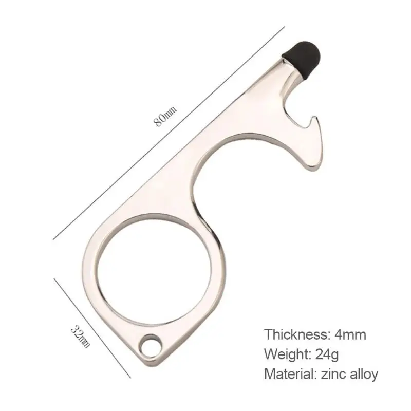 Portable Sanitary Hand Brass Non-contact Door Opener Elevator Handle Tool Key Ring Press Elevator Tool Beer Bottle Opener
Portable Sanitary Hand Brass Non-contact Door Opener Elevator Handle Tool Key Ring Press Elevator Tool Beer Bottle Opener