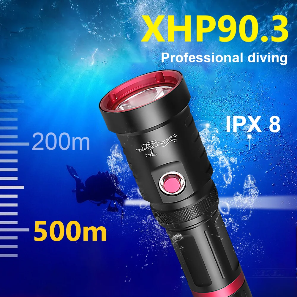 Фонарик для дайвинга XHP90.3, мощный перезаряжаемый Подводный фонарь, профессиональный водонепроницаемый IPX8 светильник для погружения с аква...
Фонарик для дайвинга XHP90.3, мощный перезаряжаемый Подводный фонарь, профессиональный водонепроницаемый IPX8 светильник для погружения с аква...