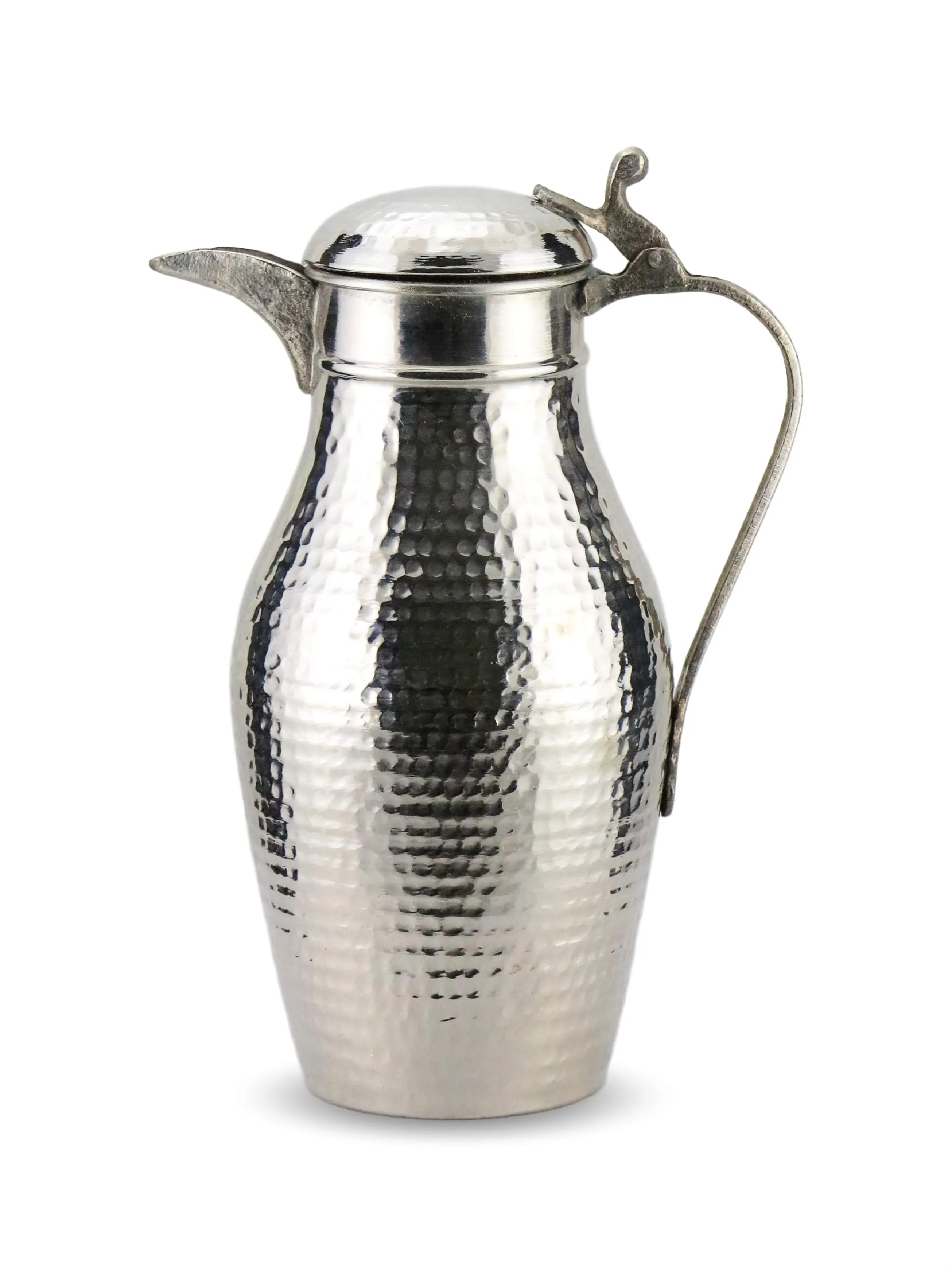 Morya Copper Water Pitcher with Lid Beverage Carafe Elegant Decanter Jug Juice Handmade Vintage Style Buttermilk Drinkware White 1.2L
Morya Copper Water Pitcher with Lid Beverage Carafe Elegant Decanter Jug Juice Handmade Vintage Style Buttermilk Drinkware White 1.2L