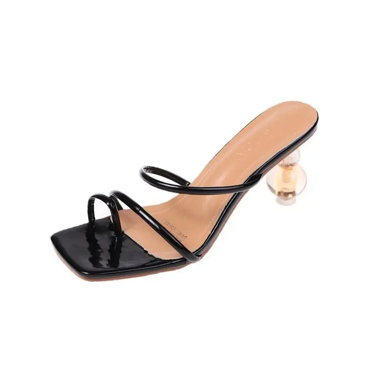 2021 spring and summer new shallow mouth thick high heel casual adult black sexy daily simple style slippers
2021 spring and summer new shallow mouth thick high heel casual adult black sexy daily simple style slippers