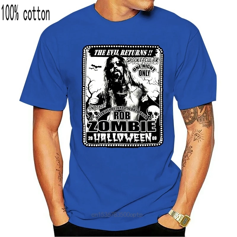 New Rob Zombie Men's Spooktacular 2009 Tour T-Shirt Large Black TEE Shirt Custom Screen Printed
New Rob Zombie Men's Spooktacular 2009 Tour T-Shirt Large Black TEE Shirt Custom Screen Printed