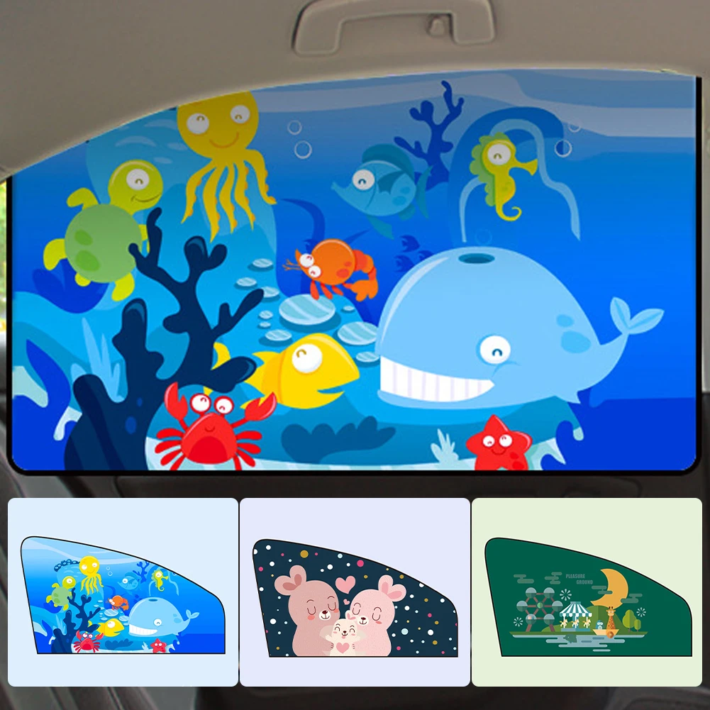 1Pc Car Window Sunshade Cartoon Front Rear Side Window Decor Visor Cover Magnetic UV Protection Sun Visor Universal Car Curtain
1Pc Car Window Sunshade Cartoon Front Rear Side Window Decor Visor Cover Magnetic UV Protection Sun Visor Universal Car Curtain