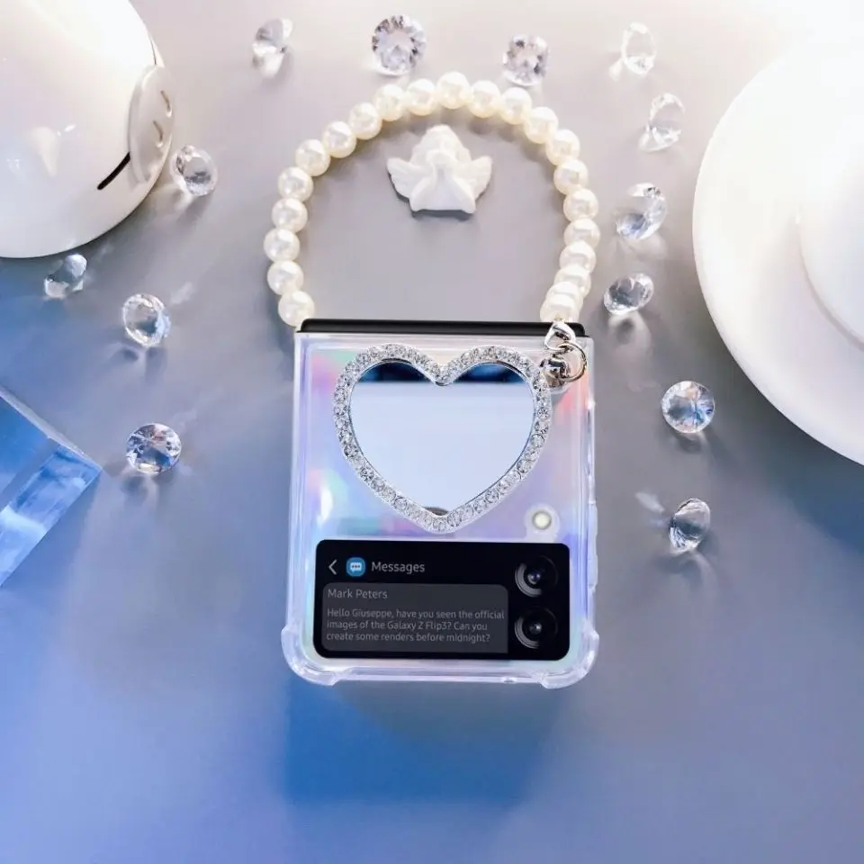 For Samsung Galaxy Z Flip 3 Case F7110 Case Cute Makeup Mirror Phone Case F7110 Pearl Hand Cover Cartoon
For Samsung Galaxy Z Flip 3 Case F7110 Case Cute Makeup Mirror Phone Case F7110 Pearl Hand Cover Cartoon