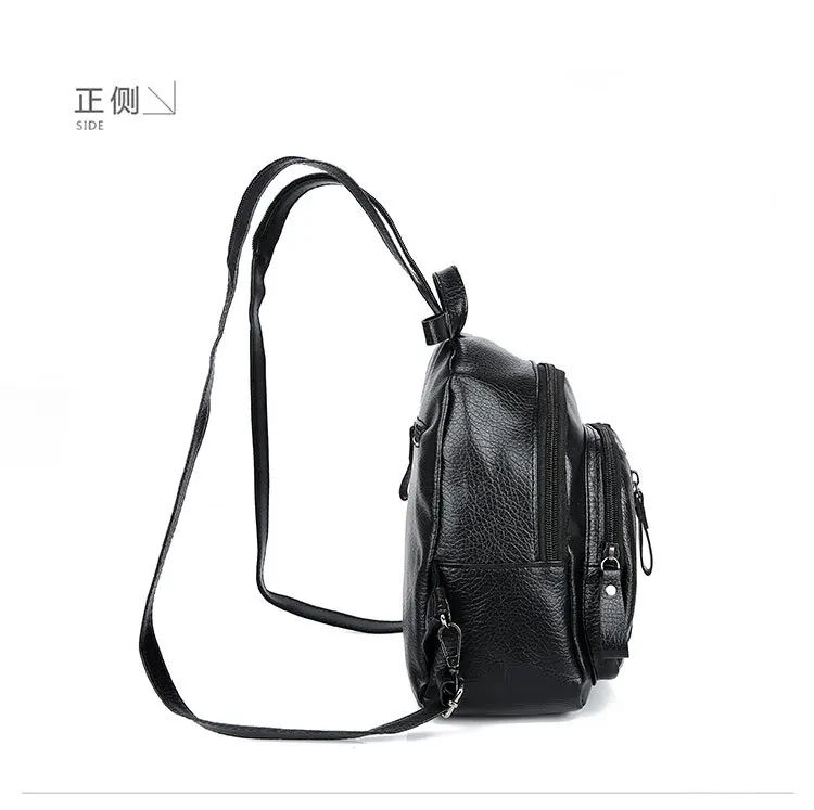 Female Black Backpack Fashion Women Small Travel Backpacks Zipper Closure PU Leather Daypack Schoolbag Hot Seller
Female Black Backpack Fashion Women Small Travel Backpacks Zipper Closure PU Leather Daypack Schoolbag Hot Seller