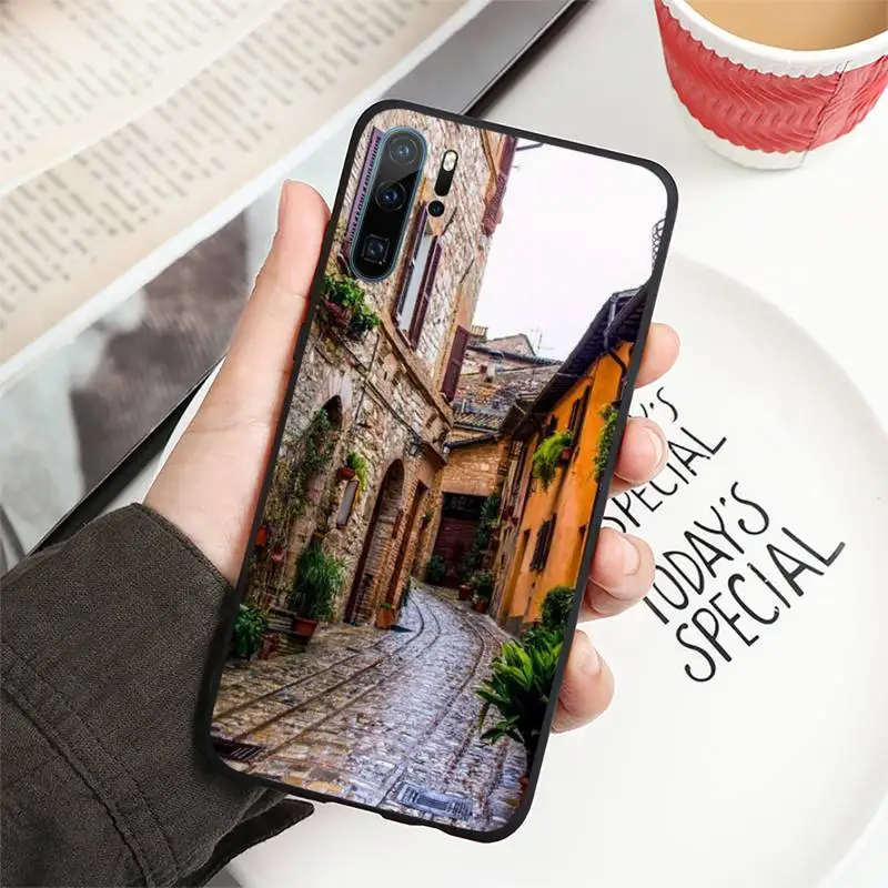 

travel italy France London Flower World Place Phone Case For Huawei honor Mate P 10 20 30 40 i 9 8 pro x Lite smart 2019 nova 5t